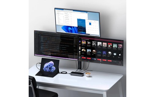 Station d'accueil USB-C / USB-A 11 ports DisplayLink - Satechi Triple 4K