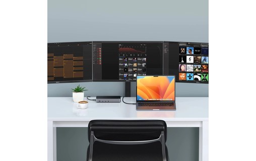 Station d'accueil USB-C / USB-A 11 ports DisplayLink - Satechi Triple 4K