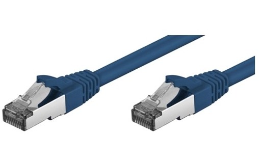 Câble RJ45 réseau Ethernet bleu de catégorie 6A S/FTP - 5m - Câble Ethernet  - FOLAN
