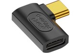 Adaptateur USB C Mâle vers Femelle Coudé Latéral 240W Synchro 40Gbps Vidéo 8K