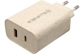 OneAdaptr Twist+ DUO - Chargeur international 2 ports USB + prise chargeur  Apple - Chargeur - konnext