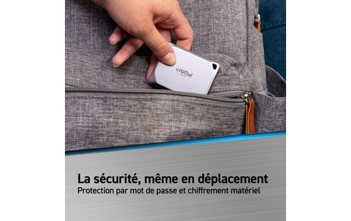 Disque SSD externe USB-C 2 To - Crucial X9 Pro