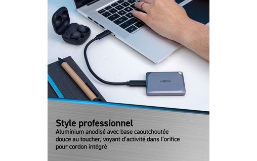 Disque SSD externe USB-C 2 To - Crucial X9 Pro