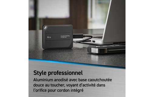 Disque SSD externe USB-C 1 To - Crucial X10 Pro
