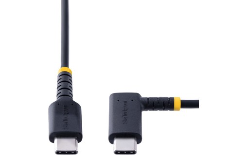 Câble StarTech USB-C vers USB-C coudé 60 W USB 2.0 - 2 m - Noir