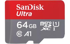 Carte microSDXC SanDisk Ultra 64 Go avec adaptateur SD, UHS-I