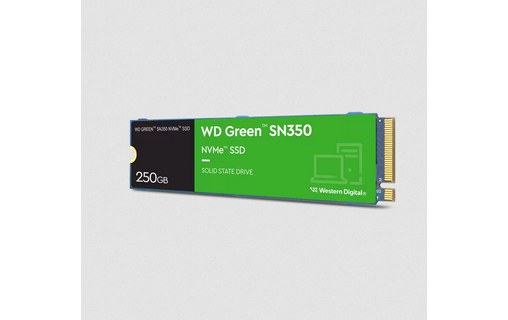 Western Digital Green SN350 250 Go - SSD M.2 NVMe PCIe 3.0 TLC