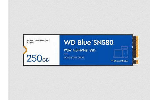 Western Digital Blue WDS250G3B0E 250 Go - SSD M.2 2280 NVMe PCIe 4.0 TLC