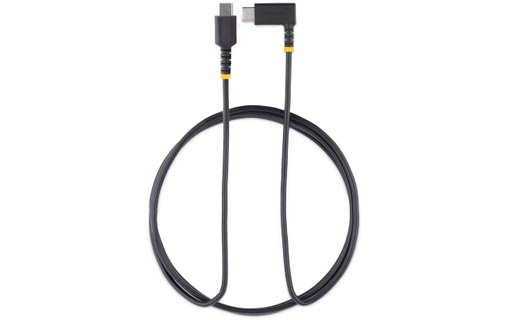 Câble StarTech USB-C vers USB-C coudé 60 W USB 2.0 - 2 m - Noir