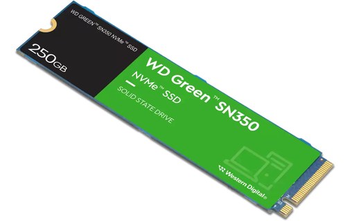 Western Digital Green SN350 250 Go - SSD M.2 NVMe PCIe 3.0 TLC