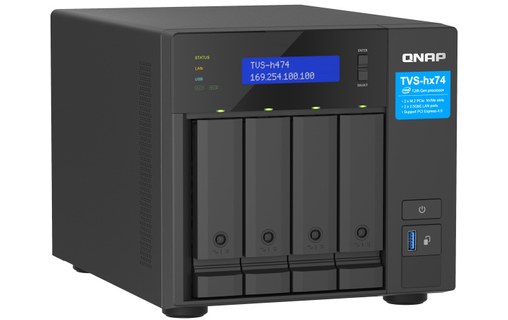 QNAP TVS-H474 NAS Tower Ethernet/LAN Noir G7400