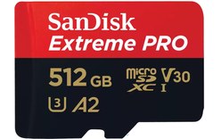 Carte microSDXC SanDisk Extreme Pro 512 Go avec adaptateur SD, UHS-I, V30