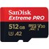 Carte microSDXC SanDisk Extreme Pro 512 Go avec adaptateur SD, UHS-I, V30