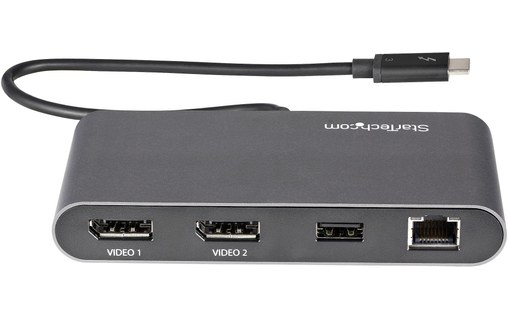 StarTech.com Mini Station d'Accueil Thunderbolt 3 - Dock Portable pour Deux Écra