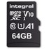 Carte microSDXC Integral INMSDX64G-100V10 64 Go avec adaptateur SD, UHS-I, V10