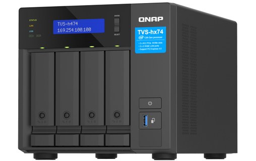 QNAP TVS-H474 NAS Tower Ethernet/LAN Noir G7400