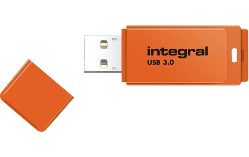 Clé USB Integral Neon 32 Go - Orange - USB 3.2