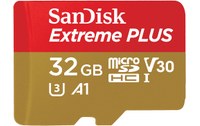 Carte microSDHC SanDisk Extreme Plus 32 Go avec adaptateur SD, UHS-I