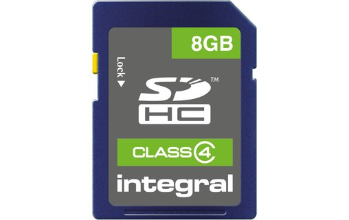 Carte SDHC Integral INSDH8G4V2 8 Go, UHS-I