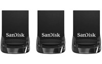 Lot de 3 Clé USB SanDisk Ultra Fit 32 Go - Noir - USB 3.2