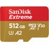 Carte microSDXC SanDisk Extreme 512 Go avec adaptateur SD, UHS-I, V30