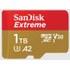 Carte microSDXC SanDisk Extreme 1 To avec adaptateur SD, UHS-I, V30