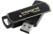Clé USB Integral Secure 360 16 Go - Noir, Or - USB 3.2
