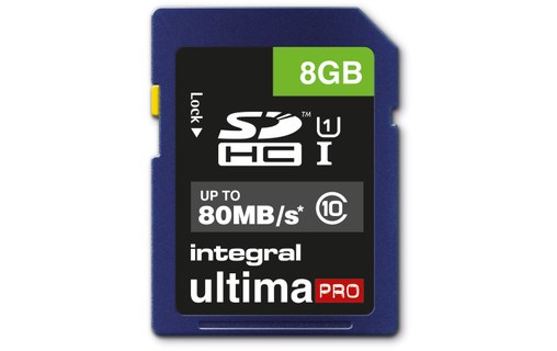 Carte SDHC Integral UltimaPro 8 Go, UHS-I