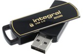 Clé USB Integral Secure 360 8 Go - Noir, Or - USB 3.2
