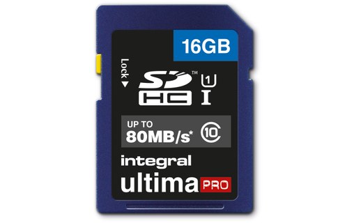 Carte SDHC Integral UltimaPro 16 Go, UHS-I