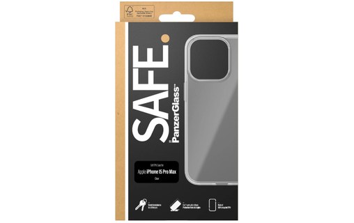 Coque pour iPhone 15 Pro Max - Transparente - PanzerGlass Safe