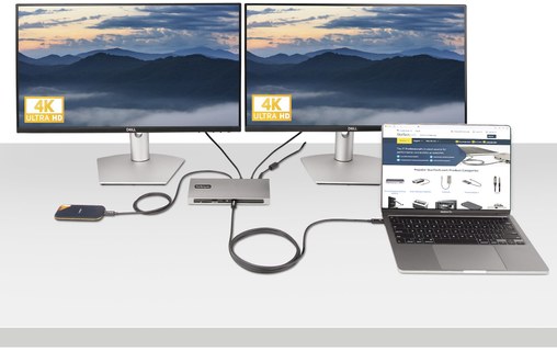 Câble Thunderbolt 4 StarTech - 40 Gbit/s 100 W - 2 m - Noir