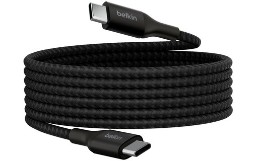Câble Belkin USB-C vers USB-C 240 W USB 2.0 - 2 m - Noir
