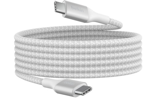 Câble Belkin USB-C vers USB-C 240 W USB 2.0 - 2 m - Blanc