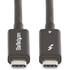 Câble Thunderbolt 4 StarTech - 40 Gbit/s 100 W - 2 m - Noir