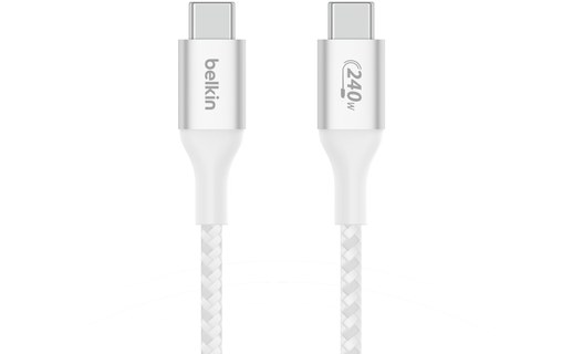 Câble Belkin USB-C vers USB-C 240 W USB 2.0 - 1 m - Blanc