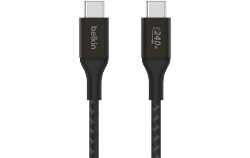 Câble Belkin USB-C vers USB-C 240 W USB 2.0 - 2 m - Noir