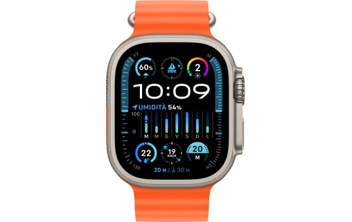 Apple Watch Ultra 2 Titanium bracelet Océan orange