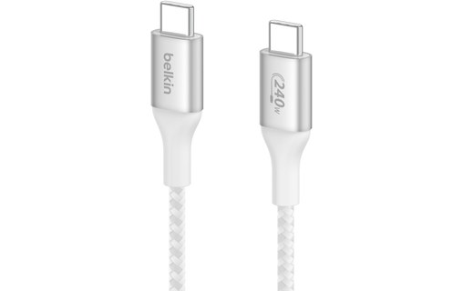 Câble Belkin USB-C vers USB-C 240 W USB 2.0 - 1 m - Blanc