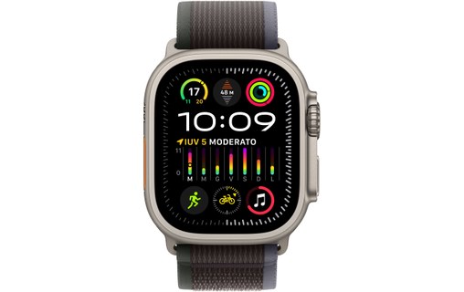 Apple Watch Ultra 2 Titanium bracelet Boucle Trail bleu/noir - M/L
