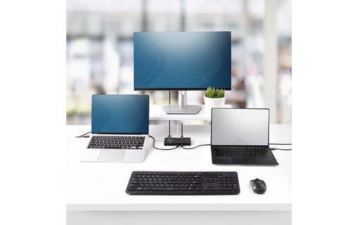 StarTech.com C2-H46-UC2-PD-KVM commutateur écran, clavier et souris Noir