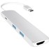 Satechi Slim Aluminium Argent - Adaptateur USB-C vers USB-A / HDMI 4 K / USB-C
