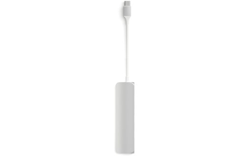 Satechi Slim Aluminium Argent - Adaptateur USB-C vers USB-A / HDMI 4 K / USB-C