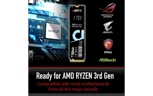 Addlink S92 1 To - SSD M.2 2280 NVMe PCIe 4.0 QLC