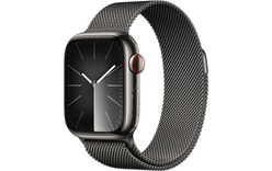 Apple Watch Series 9 GPS + Cellular 41mm Acier Graphite, Bracelet Milanais