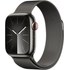Apple Watch Series 9 GPS + Cellular 41mm Acier Graphite, Bracelet Milanais