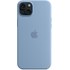 Apple - Coque pour iPhone 15 Plus - silicone - bleu d'hiver - avec MagSafe