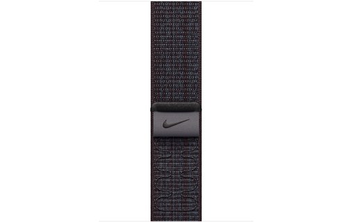 Apple Nike - Boucle Sport pour Apple Watch 45 mm - 145 - 220 mm - Noir/bleu