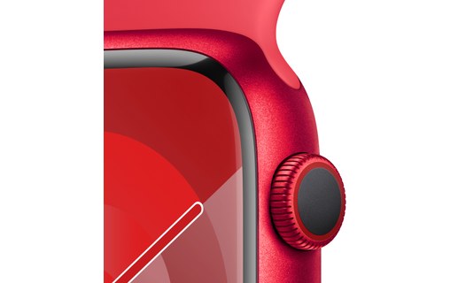 Apple Watch Series 9 4G 45mm Aluminium (PRODUCT)RED, Bracelet Sport - M/L