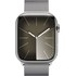 Apple Watch Series 9 GPS + Cellular 45mm Acier Argent, Bracelet Milanais
